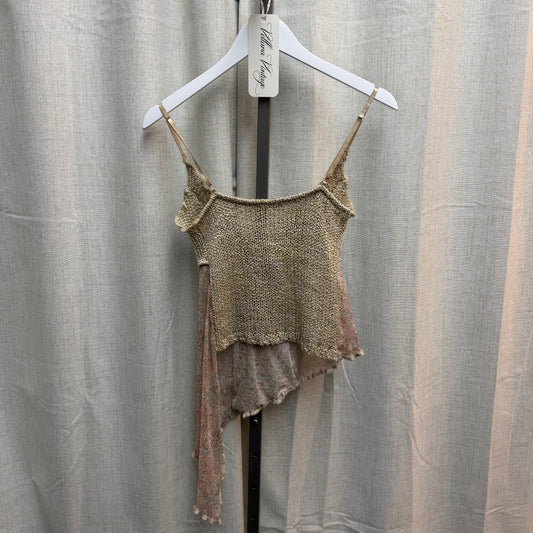 Beige Crochet & Paisley Euro Top