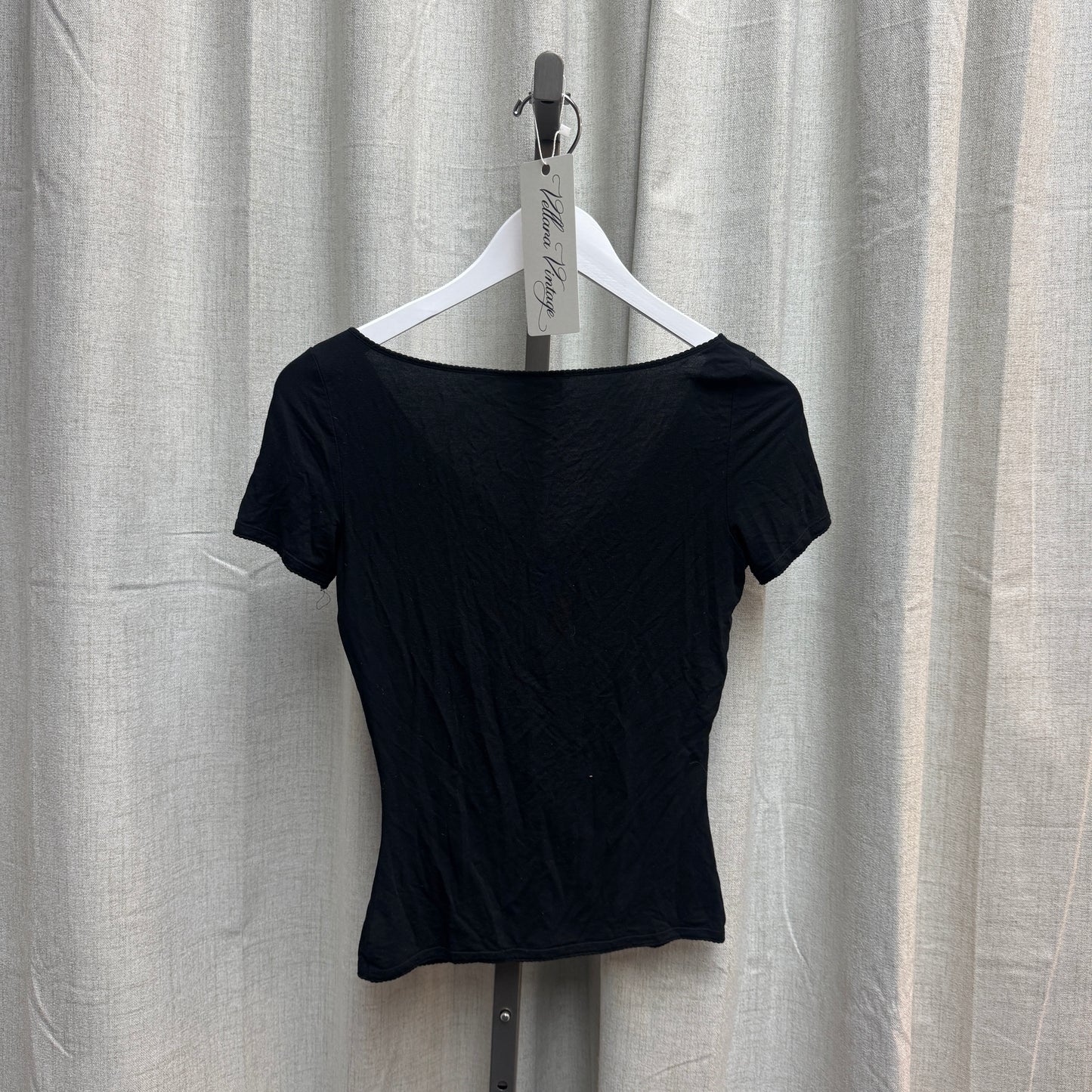 Y2K Blumarine V-neck with Beaded Bow