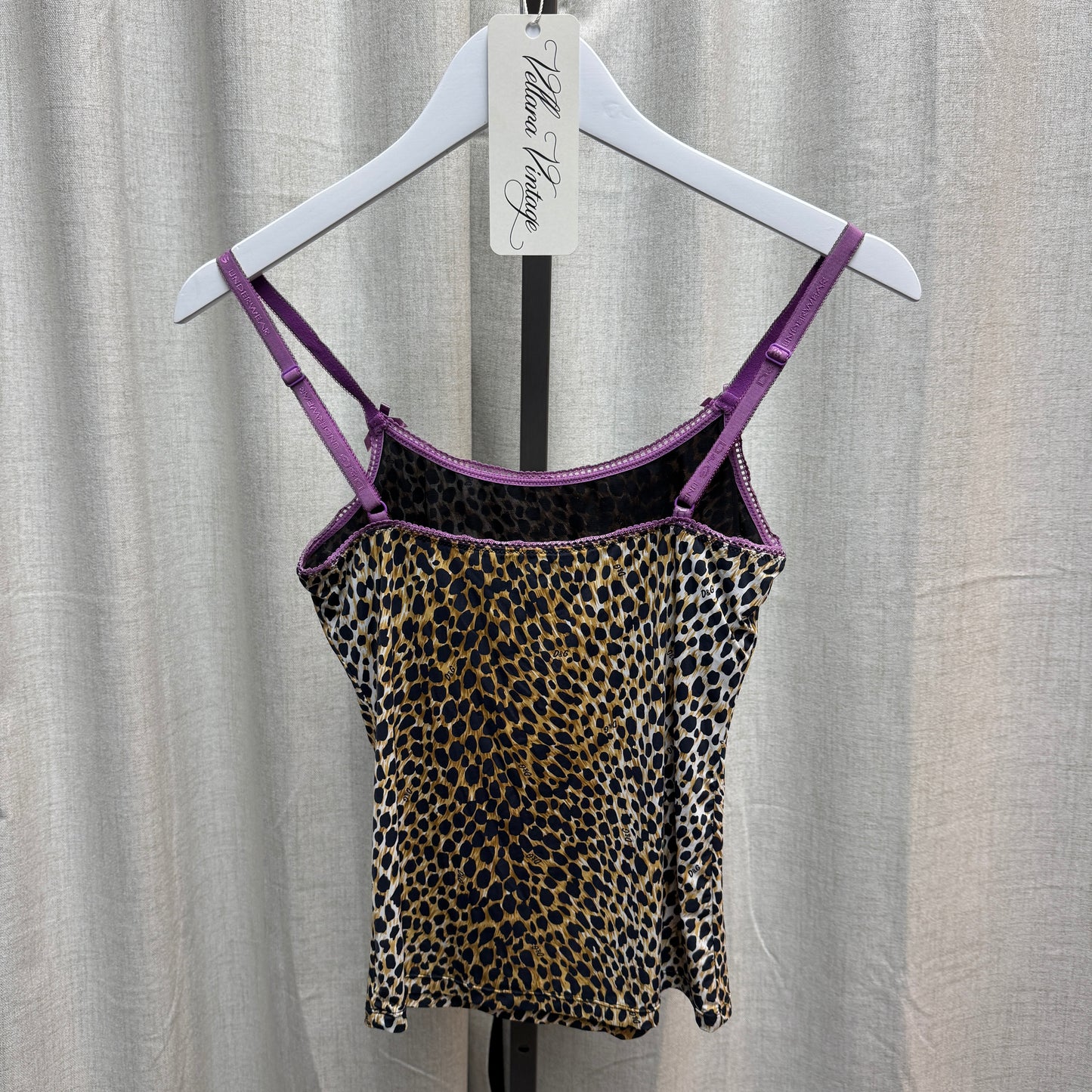 D&G Purple Cheetah Print Tank Top