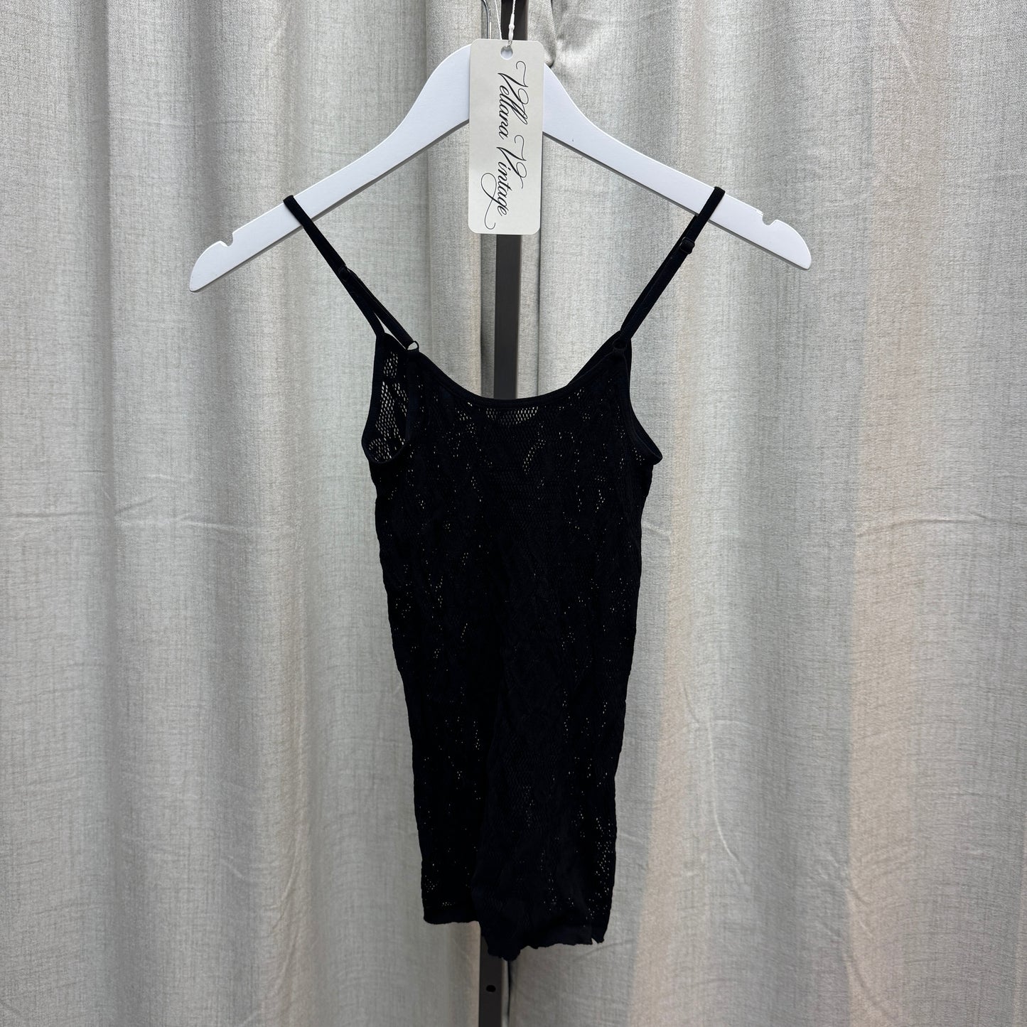 Aqua Black Cutout Tank Top