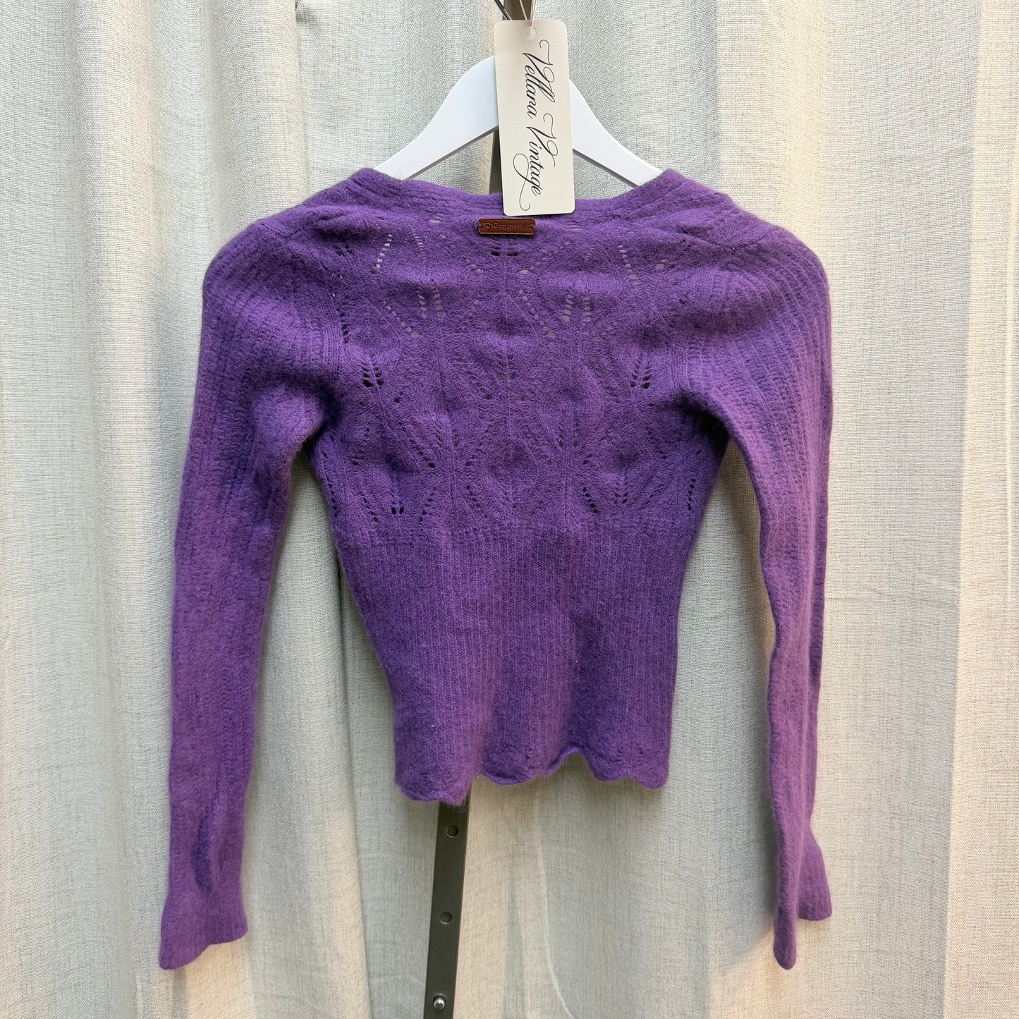 D&G Wool Blend Purple Cardigan