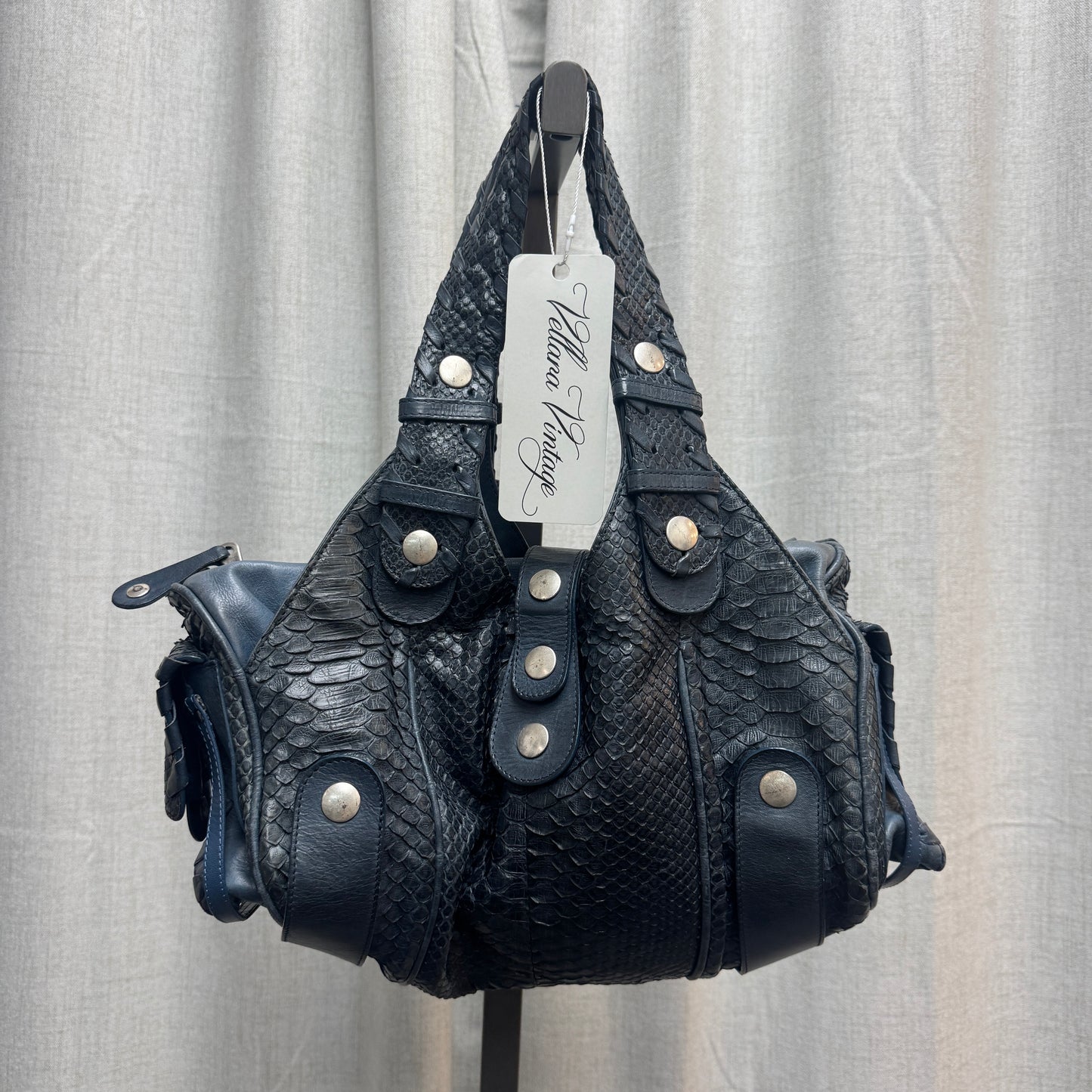 Chloé Blue Python Silverado Bag