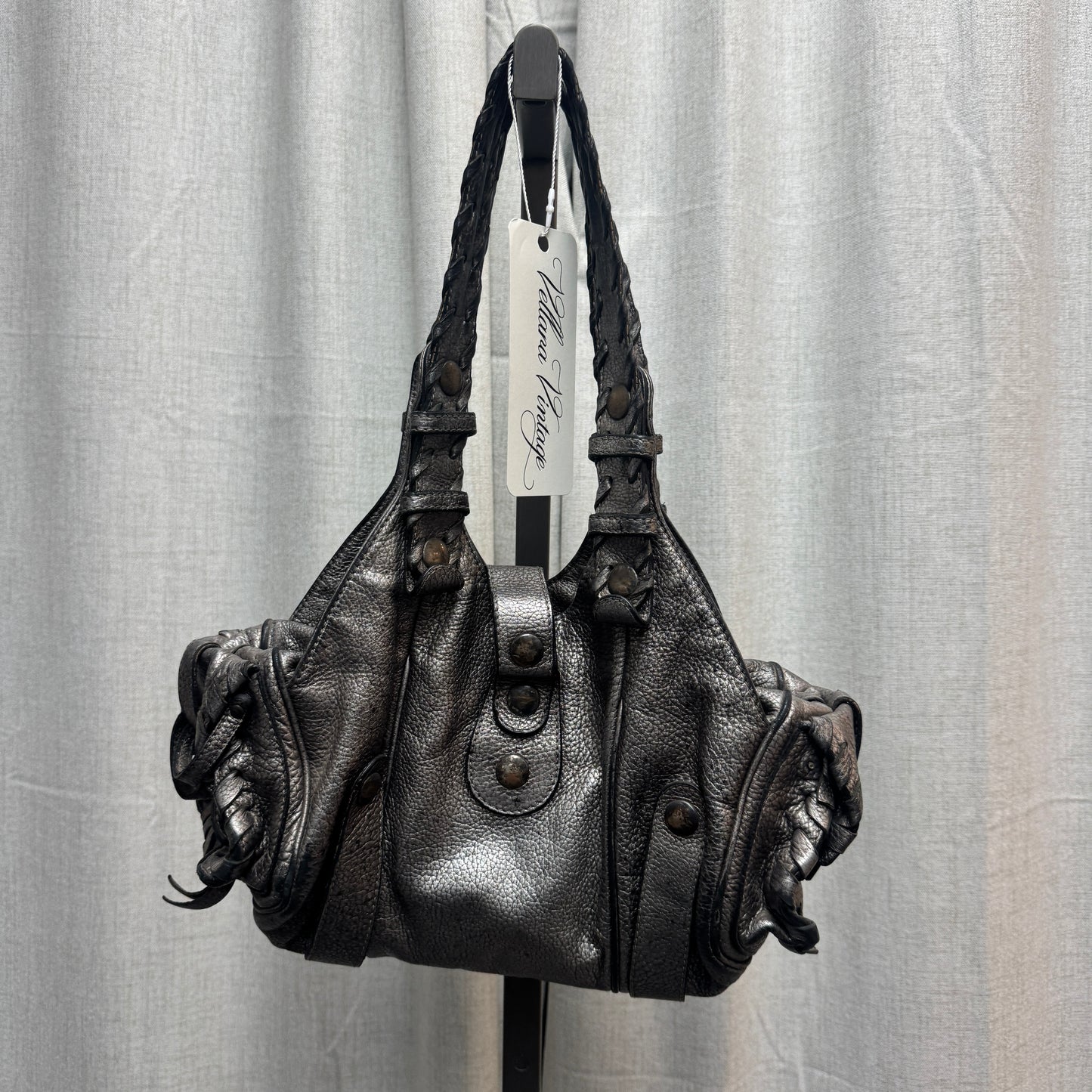 Chloé Silver Leather Silverado Bag