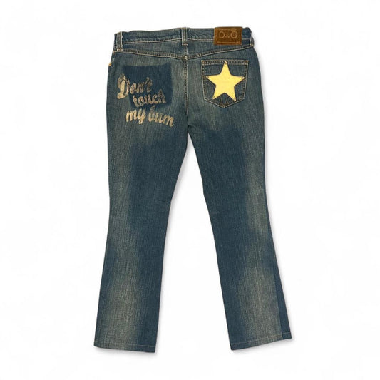 Dolce & Gabbana "Don't touch my bum" Jeans 90's