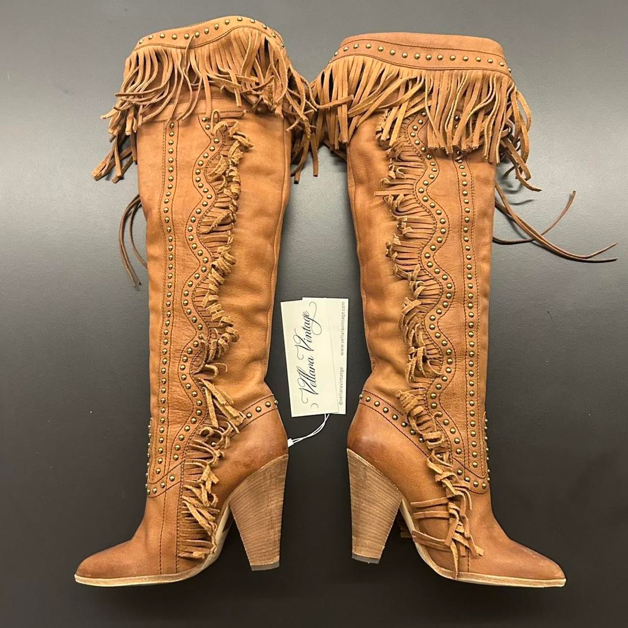 D&G Spring 2010 Leather Fringe Boots