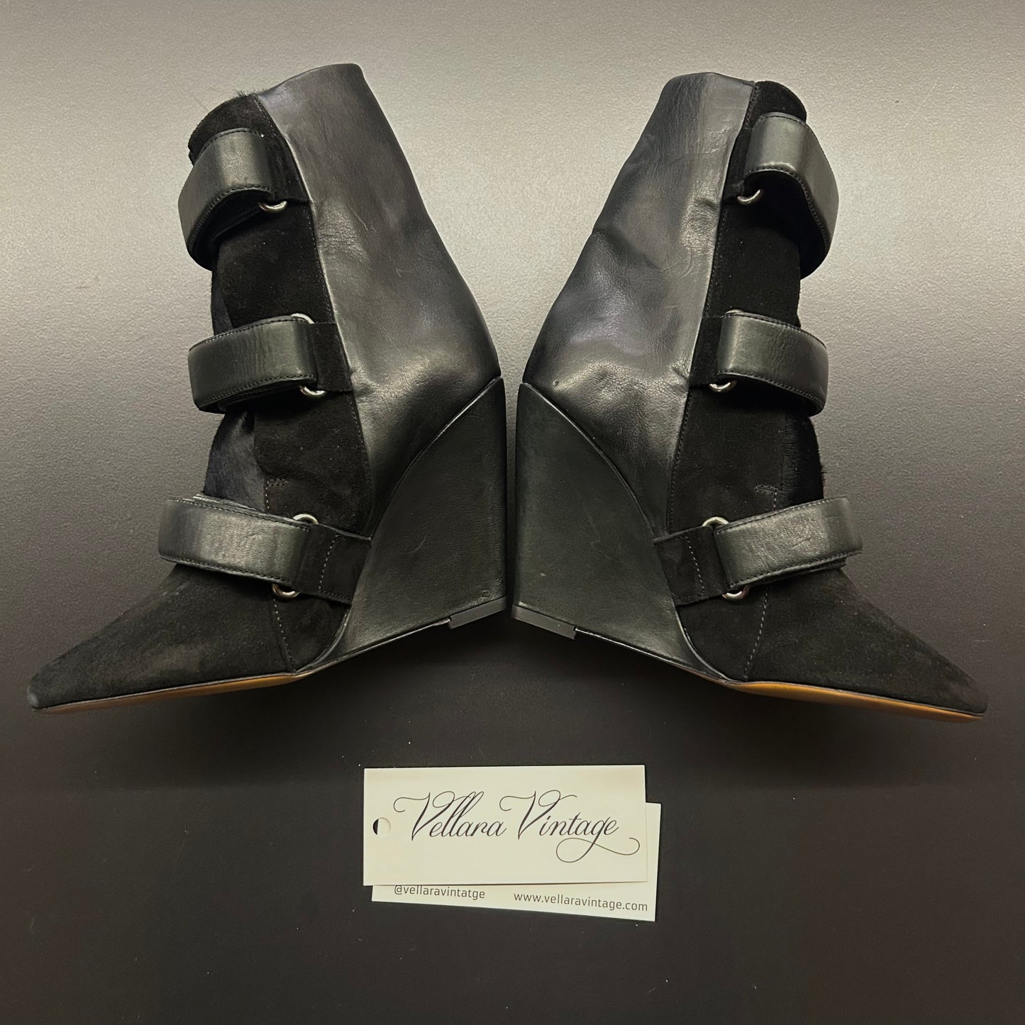 Isabel Marant Scarlet Pony hair Wedge Boots