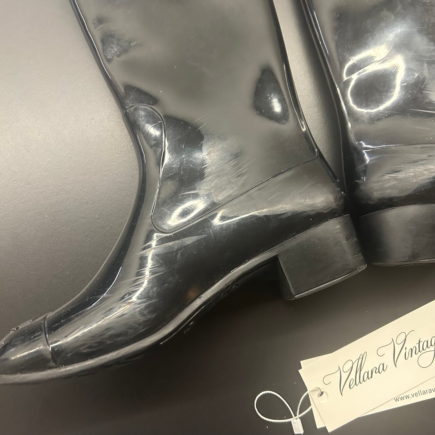 Chanel Camellia Rain Boots