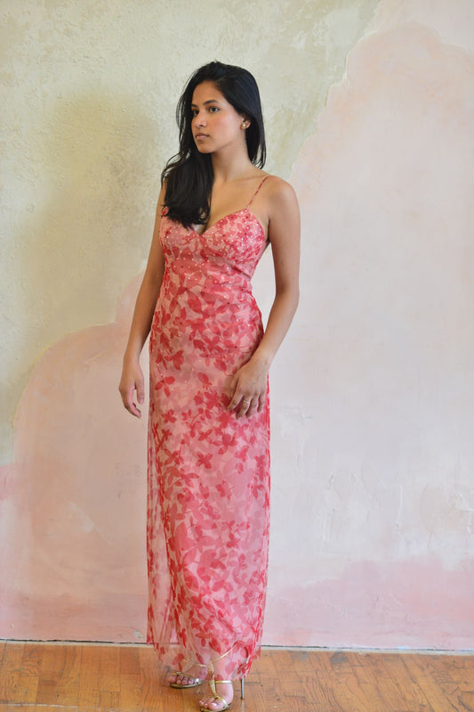 Pink Low Back Dress