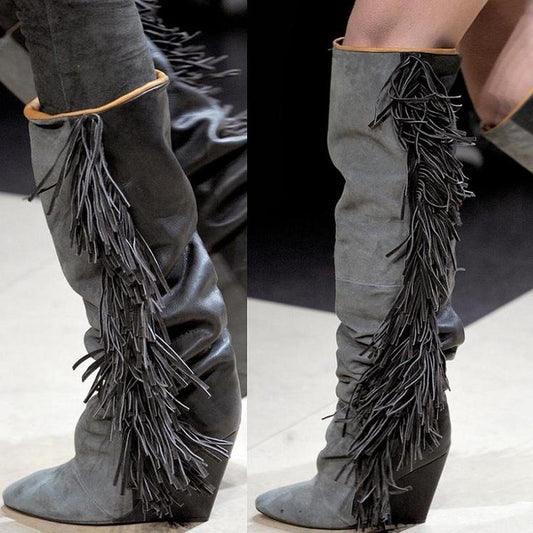 Isabel Marant Women's Grey and Black Boots