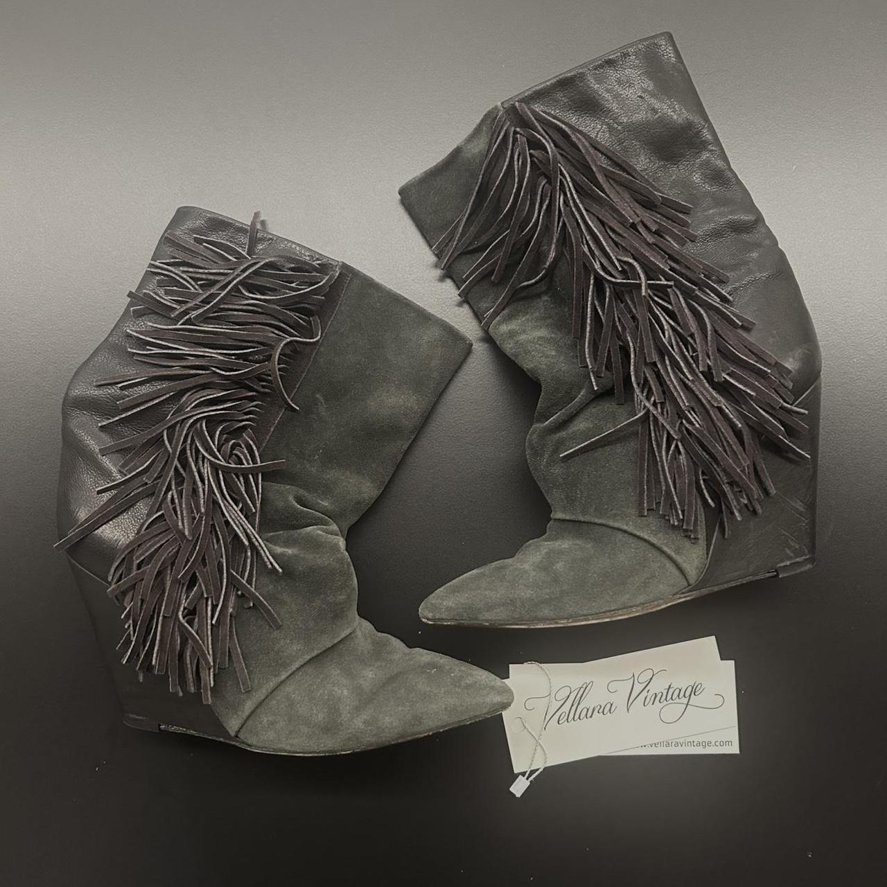 Isabel Marant Women's Grey and Black Boots