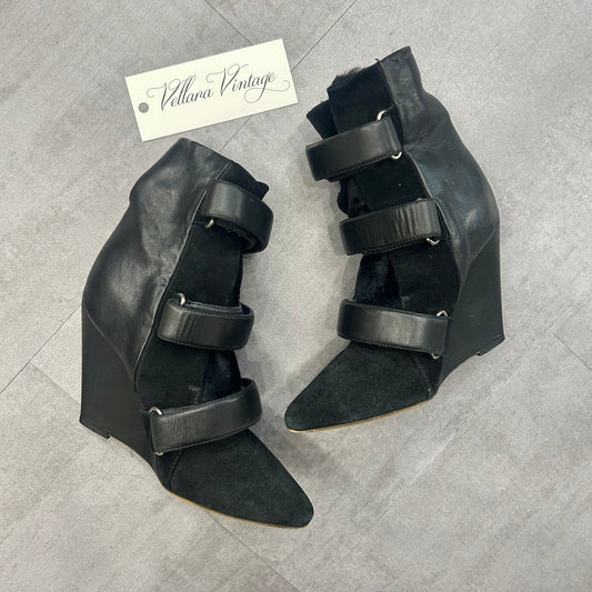 Isabel Marant Ponyhair Wedge Boots