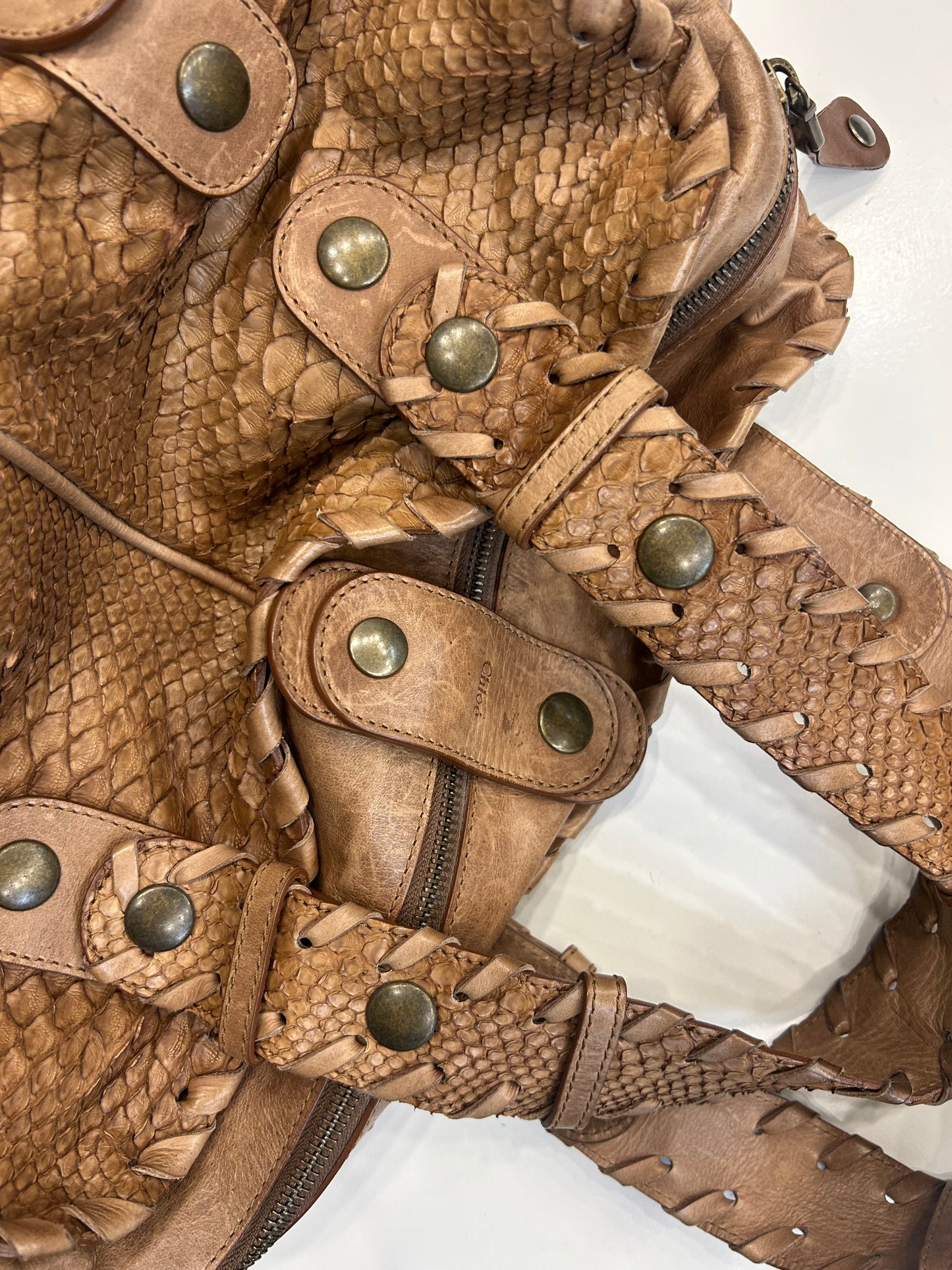 Chloe Silverado Snakeskin Bag