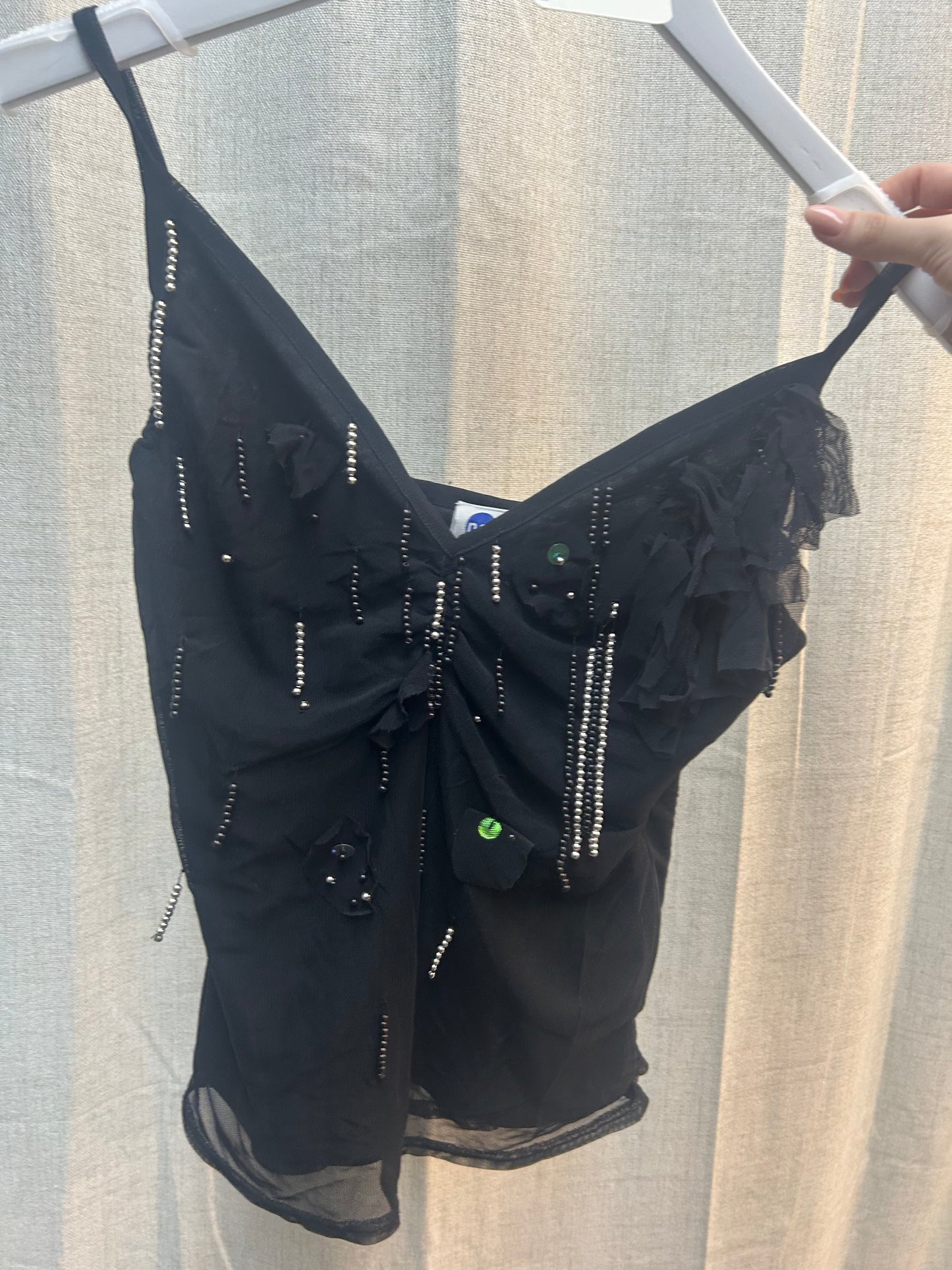 Mesh Beaded Tank Top Network London