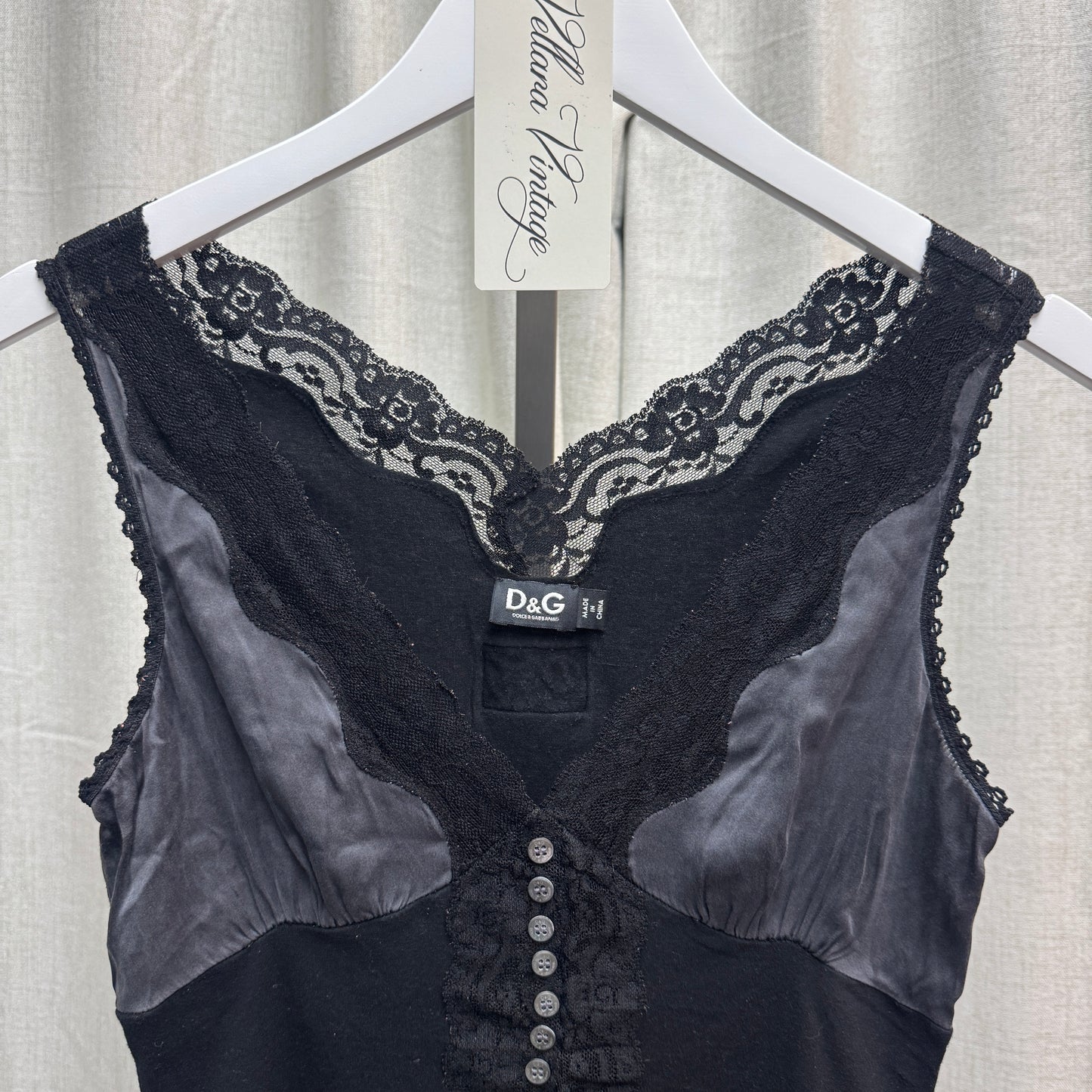 D&G Button Tank top