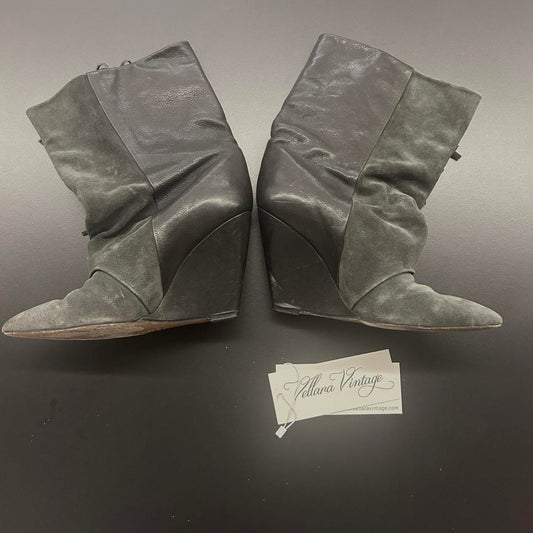 Isabel Marant Women's Grey and Black Boots