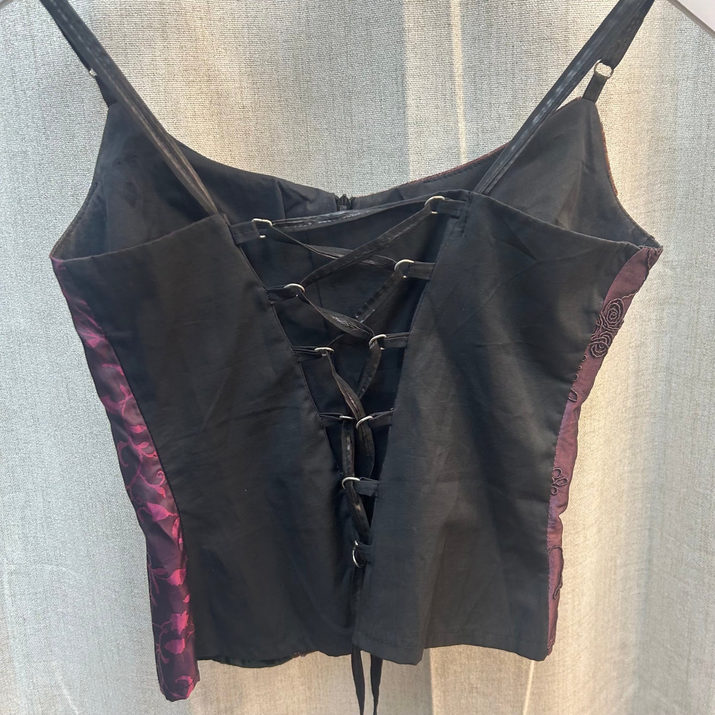 Des Filles Velvet Fairy Corset Tank Top