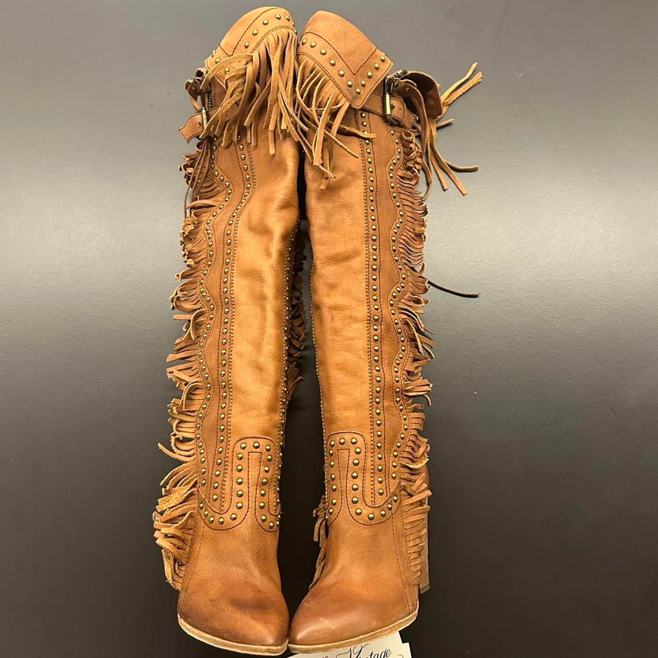 D&G Spring 2010 Leather Fringe Boots