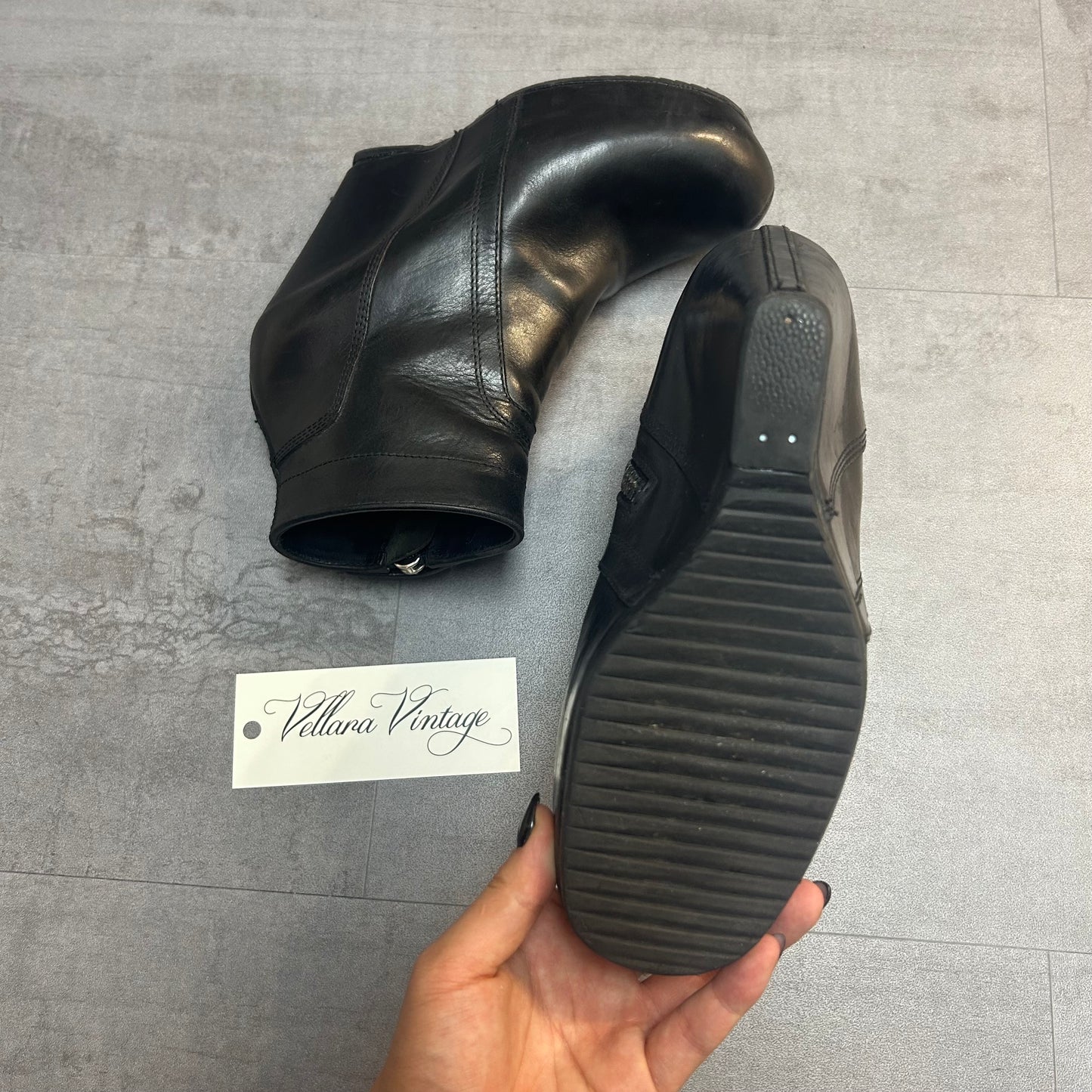 Rick Owens Wedge Boots