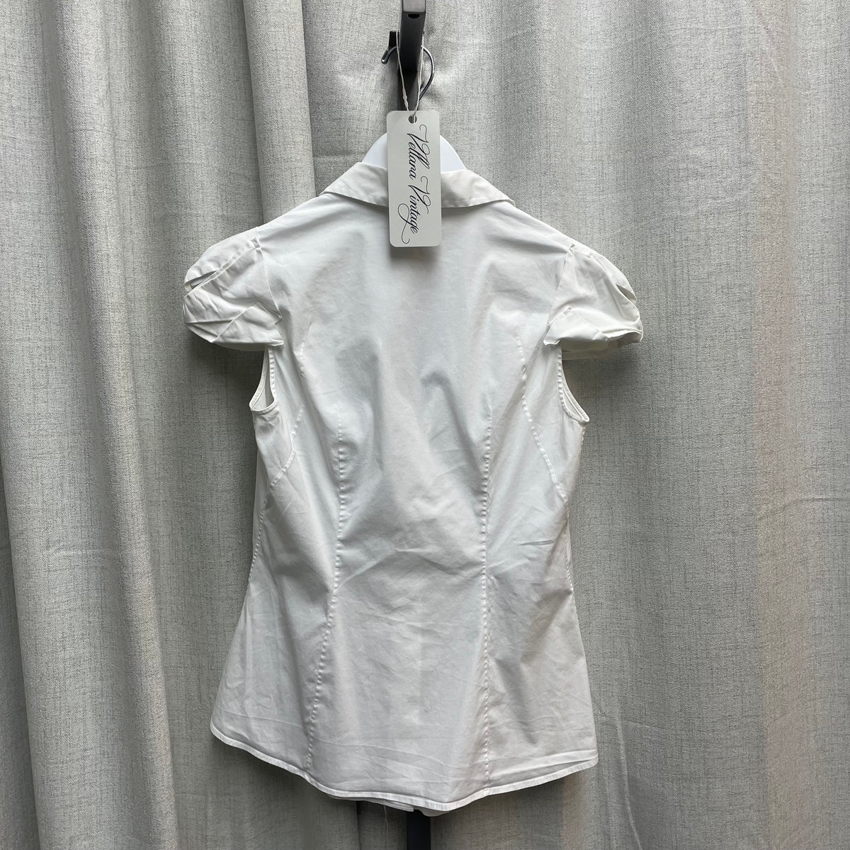 Prada White Button Up with Twisted Sleeves
