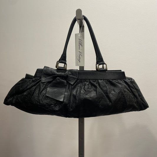 Vintage Italian Leather Baguette Bag