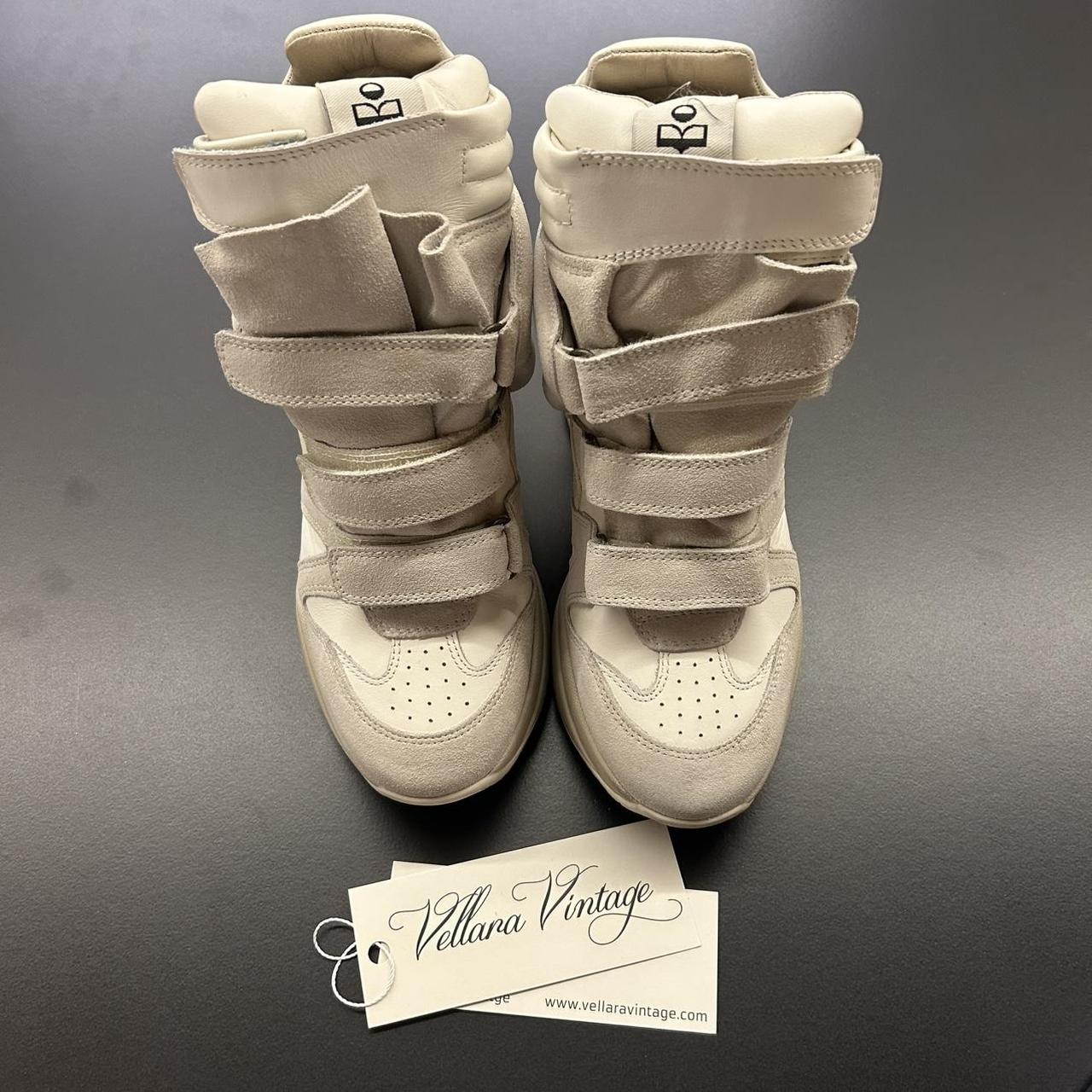 Isabel Marant Women's Grey and Cream Trainers