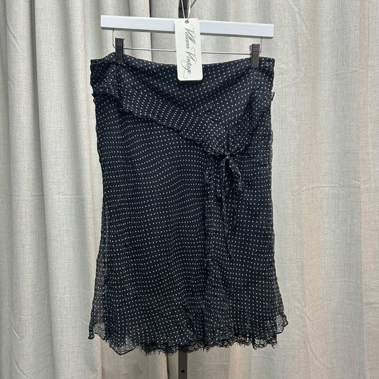 100% Silk Polka Dot Skirt