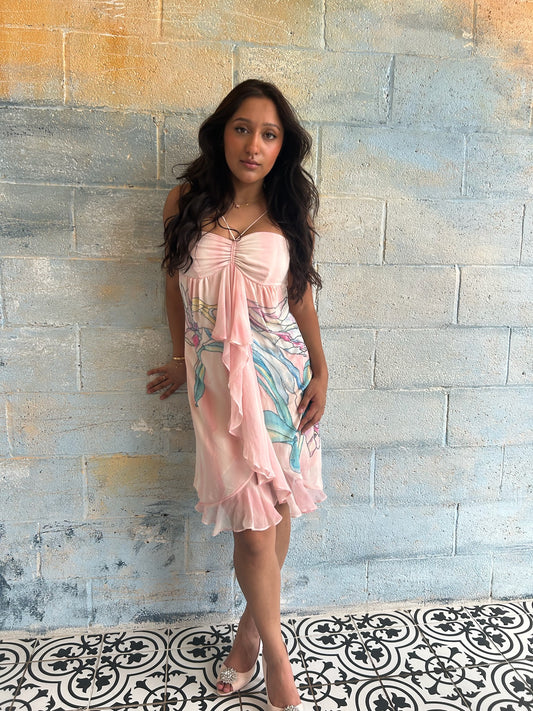 Silk Halter Dress