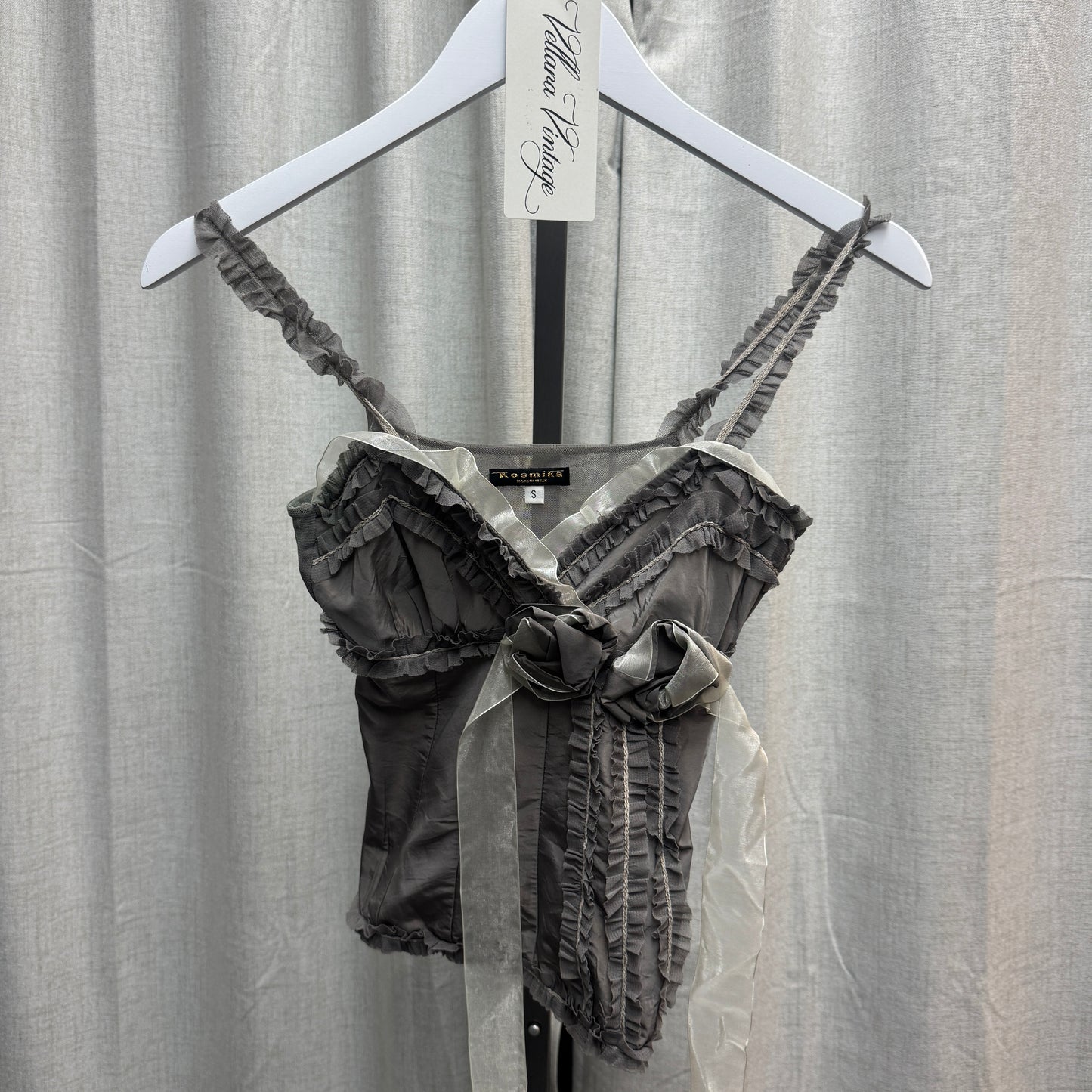 Grey Rosette Tank top