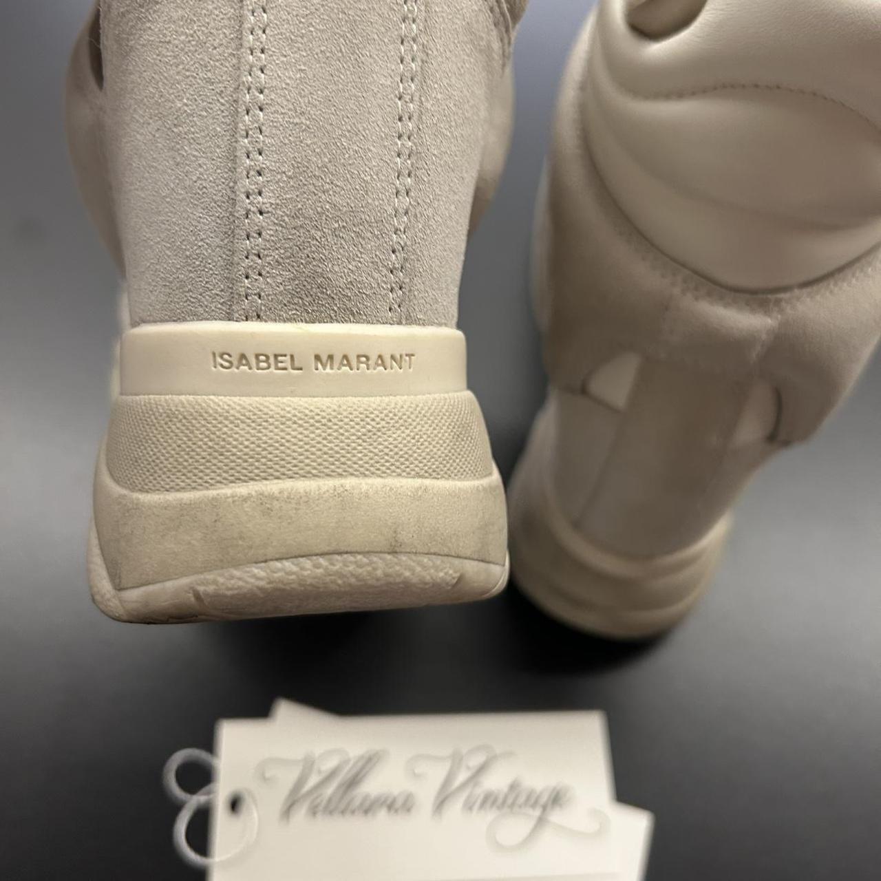 Isabel Marant Women's Grey and Cream Trainers