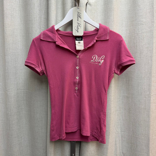 Pink D&G Polo Shirt