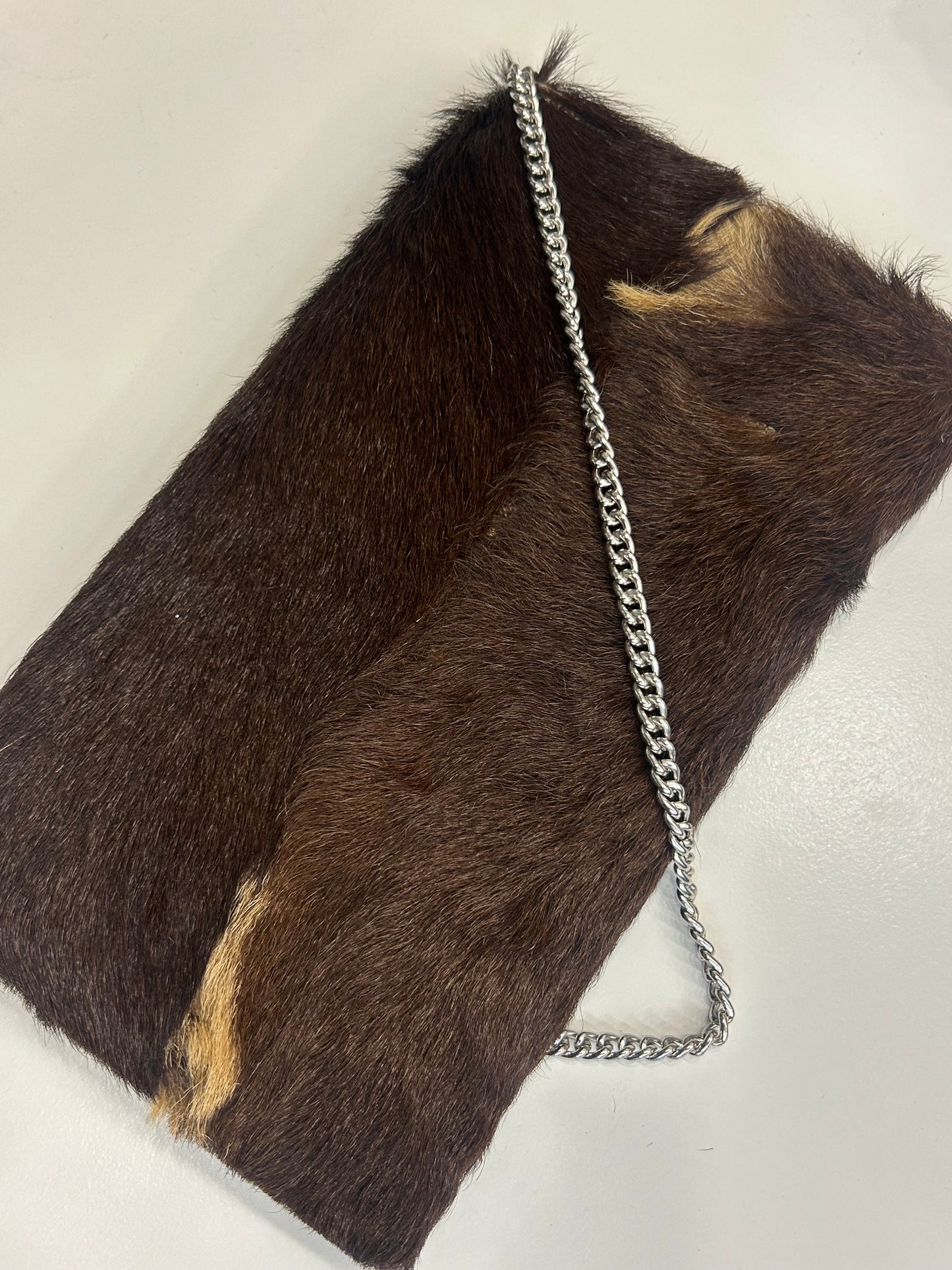 Brown Pony Hair Shoulder Bag