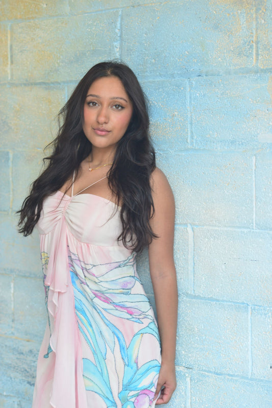 Silk Halter Dress