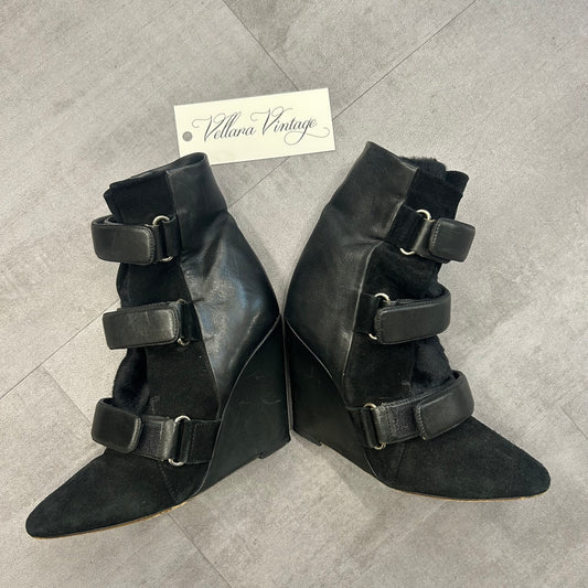 Isabel Marant Ponyhair Wedge Boots