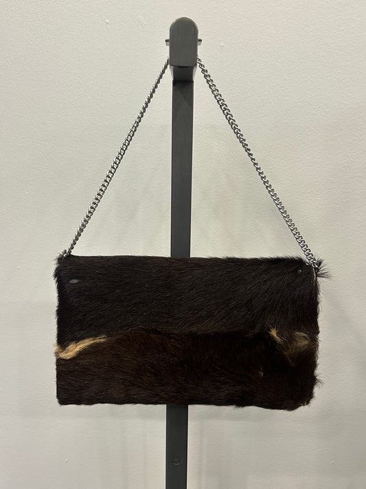 Brown Pony Hair Shoulder Bag