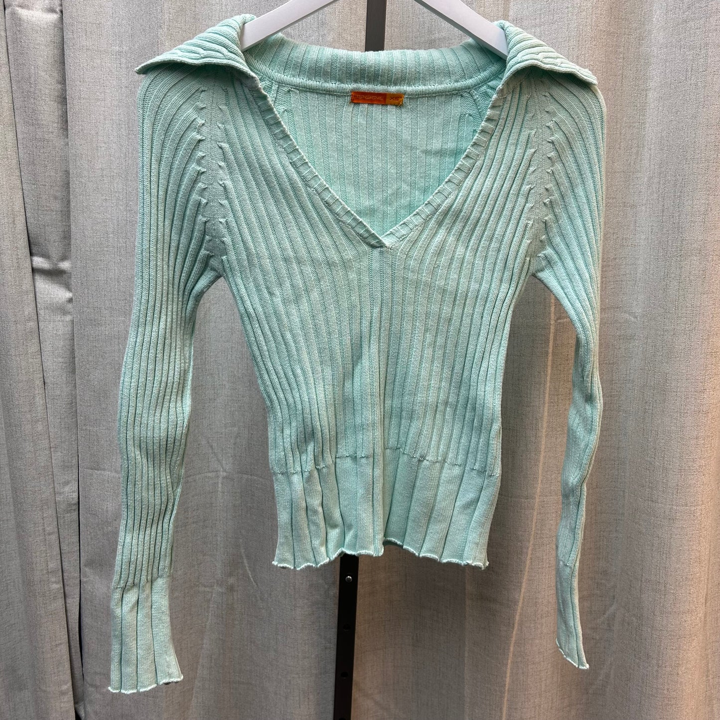 Teal Fishbone longsleeve