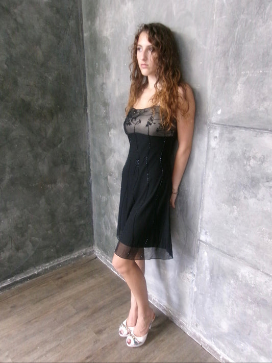 Beaded Mini Dress