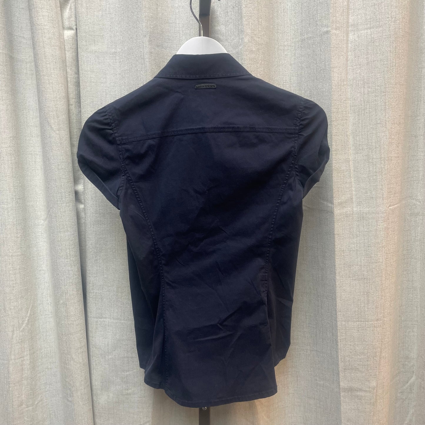Prada Short Sleeve Button Up Top