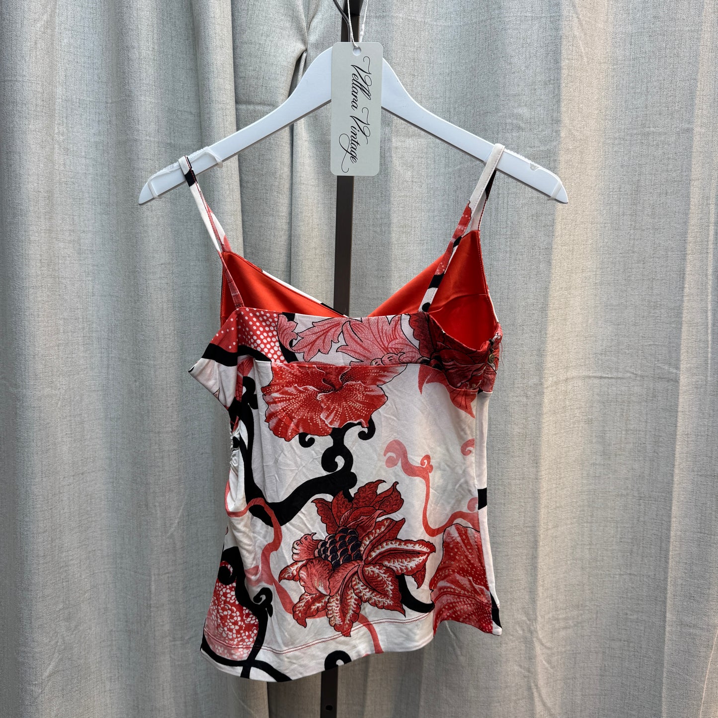 Just Cavalli Floral V-Neck Tank Top