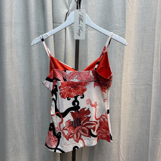 Just Cavalli Floral V-Neck Tank Top