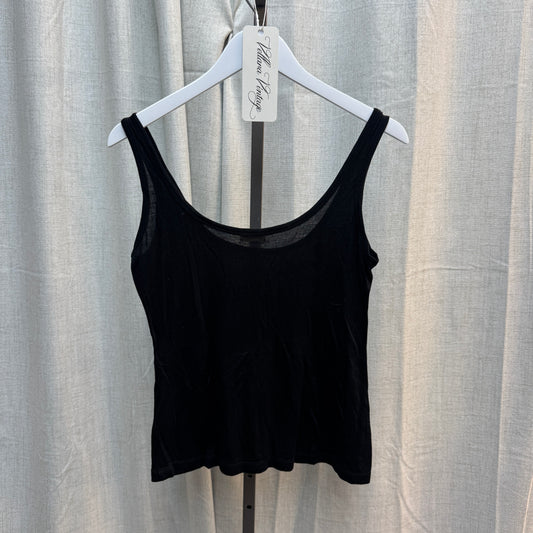 Galliano Black Multicolor Star Studded Tank Top