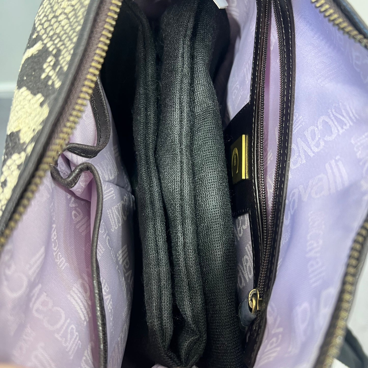 Cavalli Snakeskin Purse