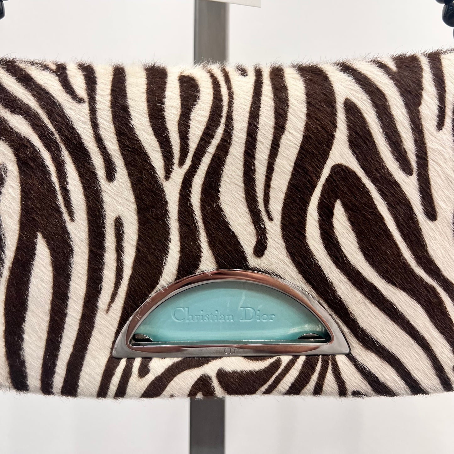 Dior Zebra Ponyhair Malice Bag