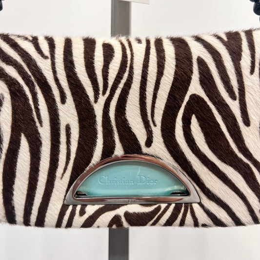 Dior Zebra Ponyhair Malice Bag