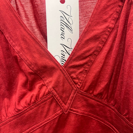 Red Gucci Tie-Back Top