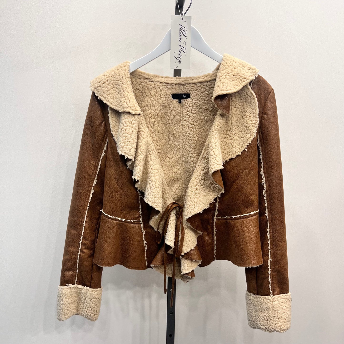 Vegan Leather and Teddy Jacket