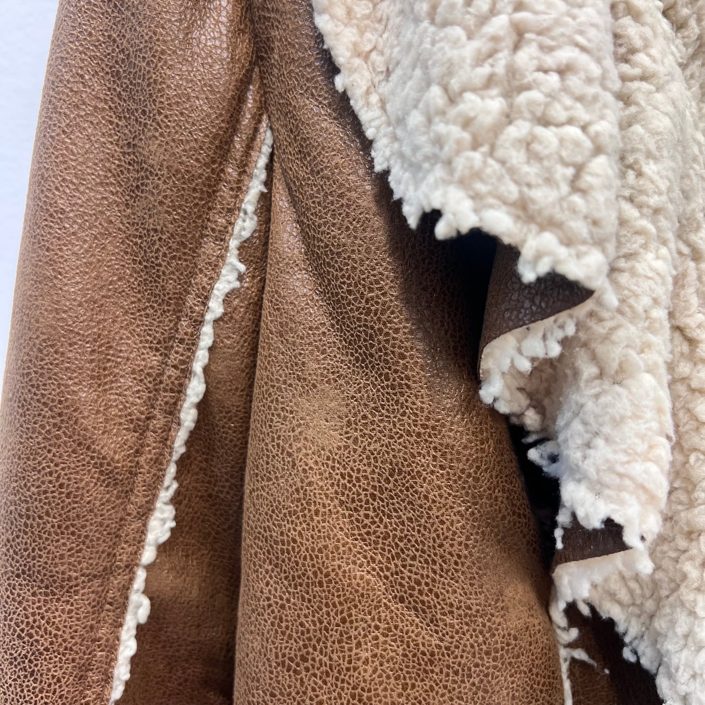 Vegan Leather and Teddy Jacket