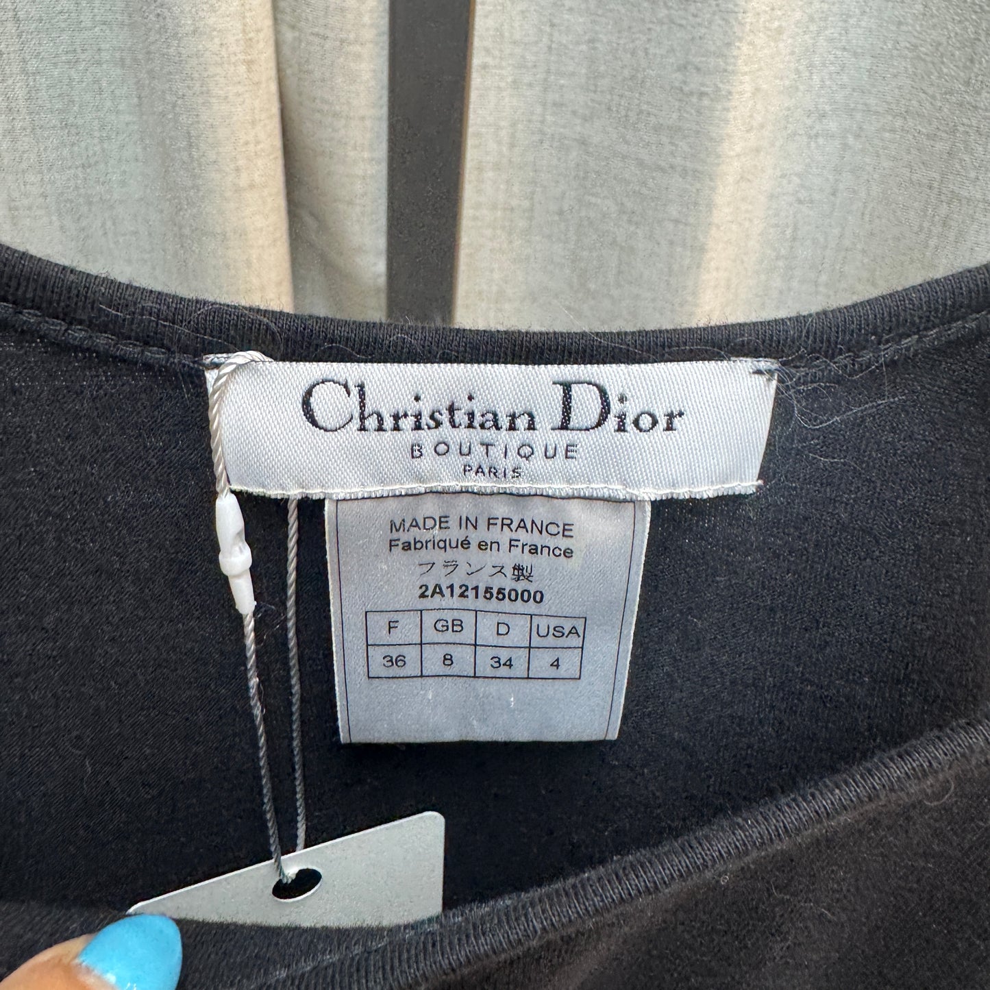 Christian Dior by John Galliano F/W 2002 Black Lace-Up Tank Top