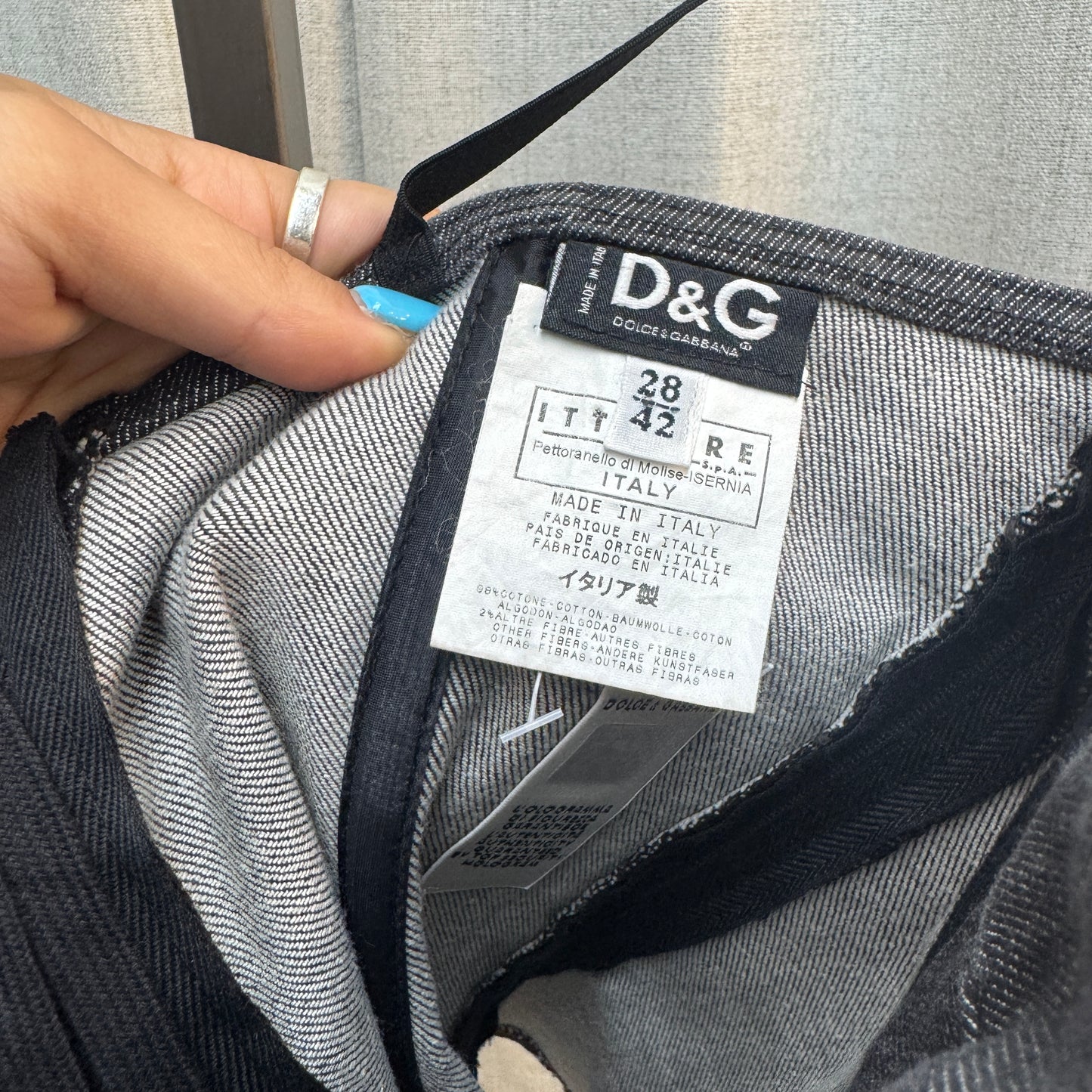 D&G Denim Lace Up Bustier Corset Top