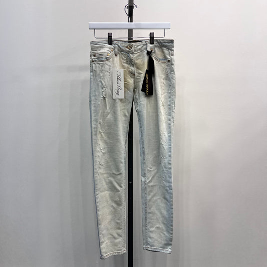 Cavalli Straight Leg Glitter Jeans