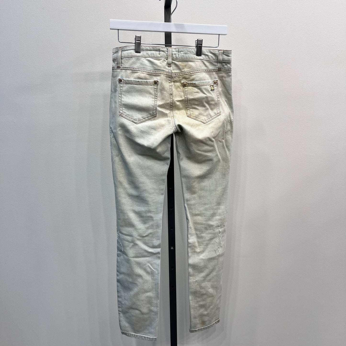 Cavalli Straight Leg Glitter Jeans